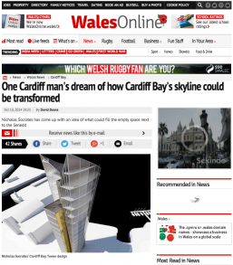 One Cardiff architects's dream of how Cardiff Bay's skyline could be transformed - Wales Online